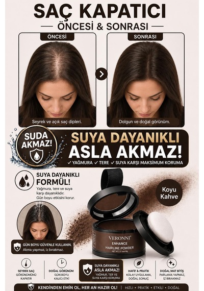 Blue Skin Care Yeni Nesil Saç Dolgunlaştırıcı Koyu Kahve