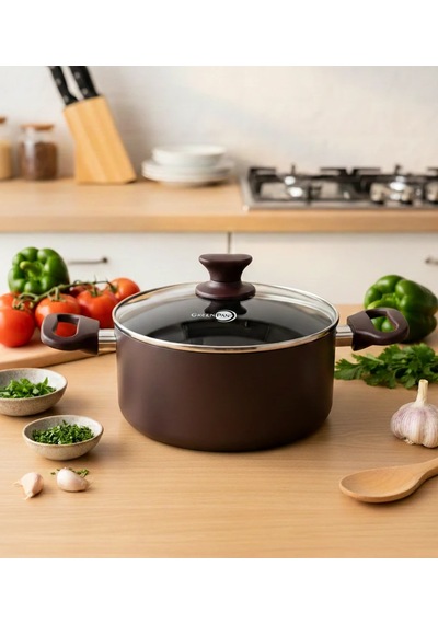 Greenpan Cambridge Red 3 Lü Tencere Seti 16 Cm 20 Cm 24 Cm + 24 Cm Buharda Pişirici Bordo