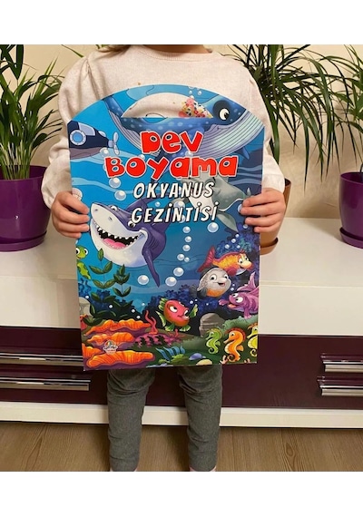 Çocuklar İçin Dev Boyama Setleri - 9 Adet Farklı Temalı Dev Boyama Seti 67.5 X 100 Cm