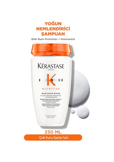 Nutritive Bain Satin Riche Yoğun Nemlendirici Şampuan 250 Ml 250 Ml