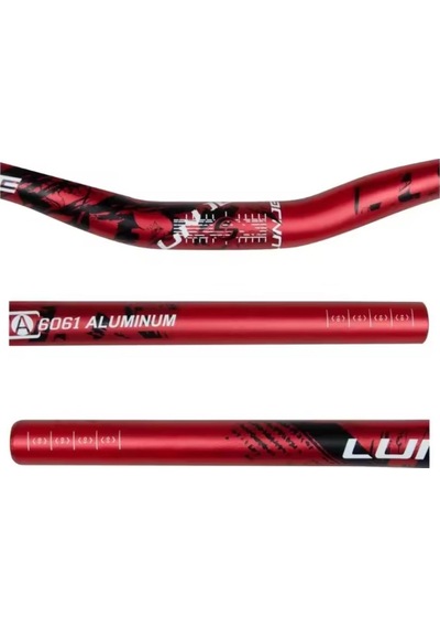 Lunje All Ride Açılı 9mm Gidon Kırmızı 31.8mm