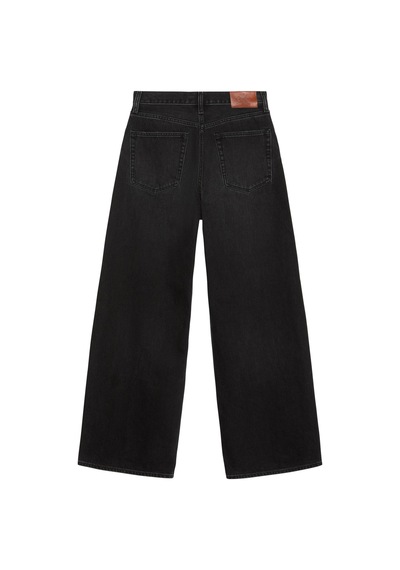 Calvin Klein Kadın The Wide Leg Evening Siyah Jean-12756 Siyah