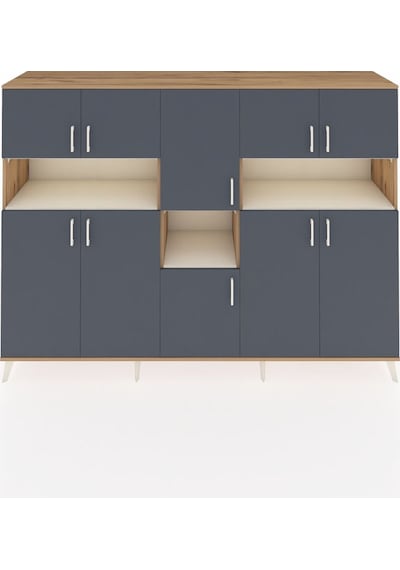 Hyperion Dolap 14 Raflı 10 Kapaklı 220x44x163 Çam-antrasit/aytaşı Çam-antrasit/aytaşı Hyperion Dolap 14 Raflı 10 Kapaklı 220x44x163 Çam-antrasit/aytaşı Çam-antrasit/aytaşı