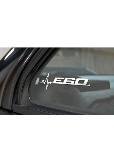 E60 Kelebek Cam Sticker Etiket Yapıştırma 2 Ad