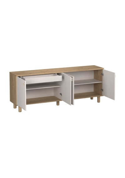 Bohem 4 Kapaklı İç Çekmeceli Konsol - Florida Meşe/vizon 207x79x45 Cm Bohem 4 Kapaklı İç Çekmeceli Konsol - Florida Meşe/vizon 207x79x45 Cm