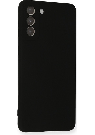 Newface - 212 - Samsung Galaxy S21 Plus Kılıf Nano İçi Kadife Silikon - Edntrend - - Siyah Sıyah