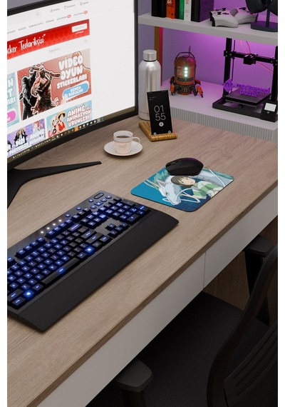 Spirited Away Kaymaz Dikişli Kauçuk Oyuncu Mousepad V3 - 22x18 Gaming Mouse Pad Fare Altlığı
