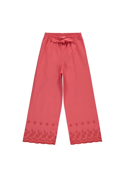Civil Girls Beli Kemerli 10-13 Yaş Pantolon - Kırmızı Koyu Nar