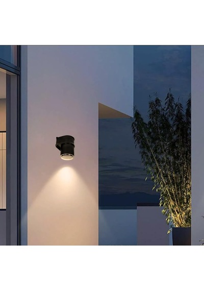Tekli Çağlayan Aplik Ip54 Dış Mekan Zita Bahçe Aydınlatma Duvar Apliği + Gu10 Led Ampul Gün Iş Diğer