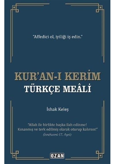 Kur'an-ı Kerim - Türkçe Meali - İshak Keleş - Ozan Yayıncılık