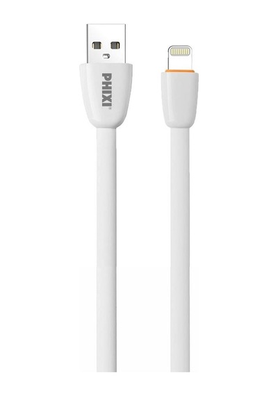 Phixi CB411L Force Yassı Kablolu 1 M Lightning Şarj ve Data Kablosu Beyaz