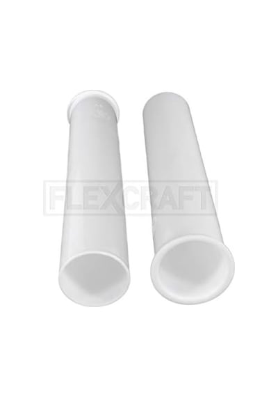 P2238 Boru Drenaj Uygulamaları İçin Plastik 8 İnç Flanşlı Süzgeç Kuyruk Parçası 1-1/2 İnç Beyaz Açık Ahşap
