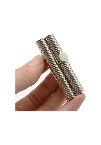 Dünya Magnet 15 Adet - Yuvarlak Neodyum Mıknatıs, Çap: 10x2 Mm, Güçlü Magnet, N35 Kalite