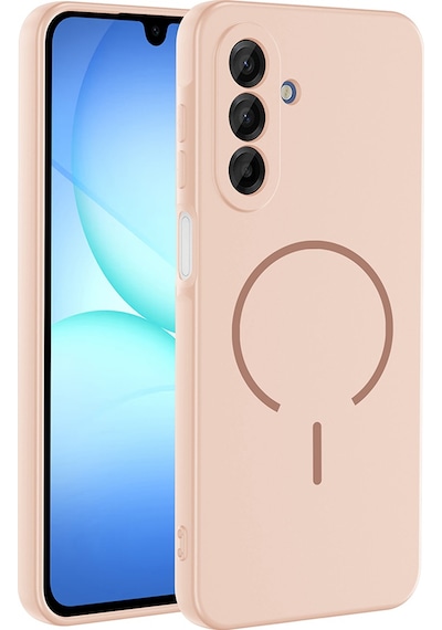 Adige Samsung Uyumlu Galaxy A17 Kılıf Silikon Meta Araç Tutucu Özellikli