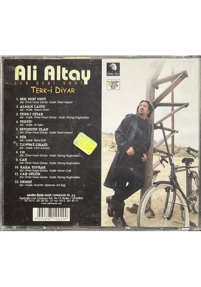 Müzik Cd'sidir Plak Değildir Cd Ali Altay Sen Beni Unut Terk-i