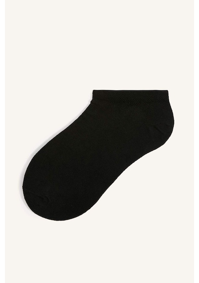 Defacto Erkek 10lu Pamuklu Sneaker Siyah Çorap I3490axnsbk23 Siyah-bk23