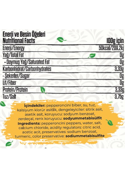 Talia Pepperoncini Turşusu 3790g Pet