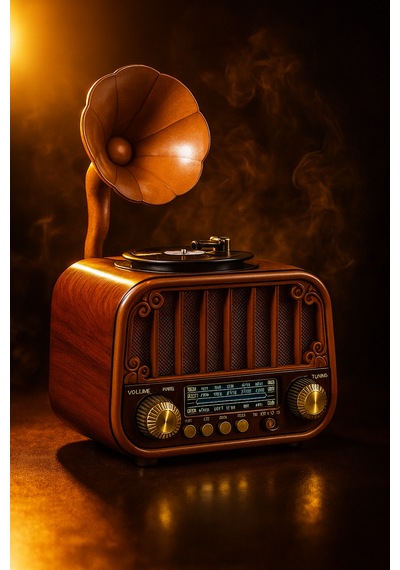 Rt-738a Gramafon Nostalji Radyo,bluetooth Özellikli Eskitme Nostaljik Gramafon Radyo