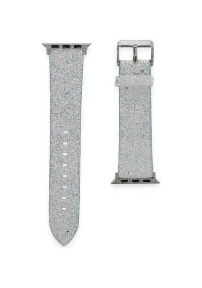Newface Apple Watch 38mm Starry Taşlı Kordon - Mavi Açık Mor