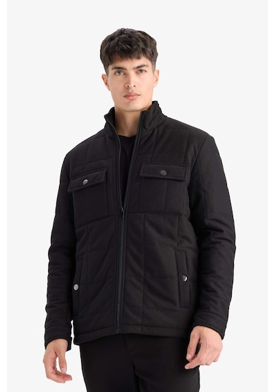 Defacto Slim Fit Dar Kesim Dik Yaka Astarlı Fermuarlı Cepli Kışlık Şişme Penye Mont E7888ax25aubk27 Siyah Defacto Slim Fit Dar Kesim Dik Yaka Astarlı Fermuarlı Cepli Kışlık Şişme Penye Mont E7888ax25aubk27 Siyah
