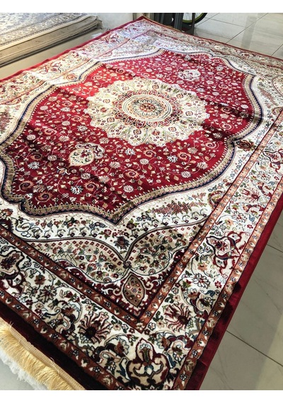 Asaryün Halı Ipek H4158 Bordo İpeksi Geleneksel Renkli Göbekli Klasik Desen Salon Halısı Modern Bordo-kırmızı Asaryün Halı Ipek H4158 Bordo İpeksi Geleneksel Renkli Göbekli Klasik Desen Salon Halısı Modern Bordo-kırmızı