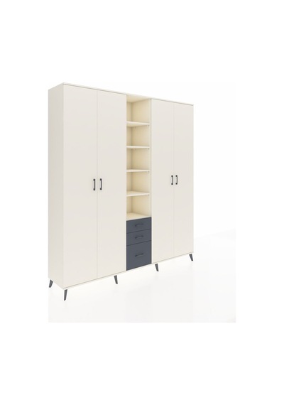 Hyperion Dolap 17 Raflı 3 Çekmeceli 4 Kapaklı 220x44x243 Aytaşı-aytaşı/antrasit Aytası/antrasıt Hyperion Dolap 17 Raflı 3 Çekmeceli 4 Kapaklı 220x44x243 Aytaşı-aytaşı/antrasit Aytası/antrasıt