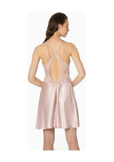 Pierre Cardin 2li Saten Kısa Gecelik Sabahlık 4300 001