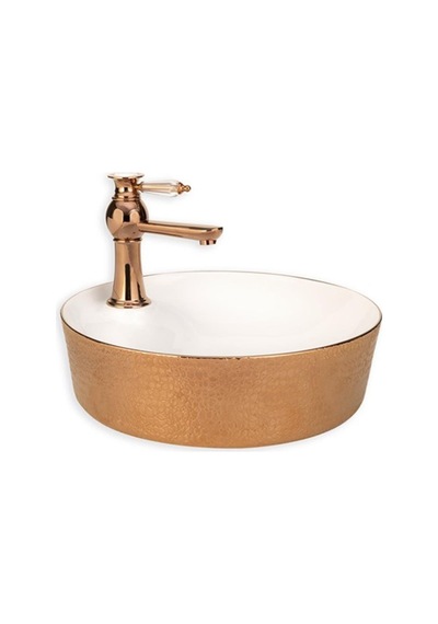 Eva Banyo Lena E-5001R Tezgah Üstü Porselen Lavabo