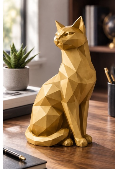 Asil Kedi Figürlü Dekoratif Biblo 47017545