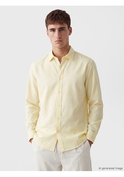Lcw Vision Sarı Regular Fit Erkek Gömlek