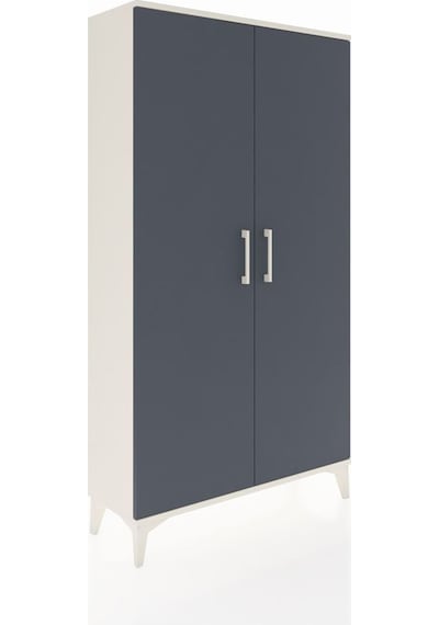 Arges Dolap 4 Raflı 2 Kapaklı 88x30x163 Aytaşı-antrasit Aytaşı