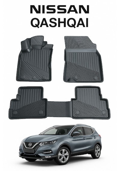 Nissan Qashqai 2014-2019 Uyumlu 3d Oto Paspas Premium