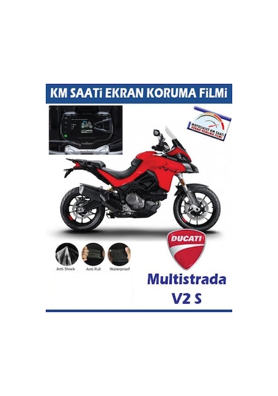Ducati Multistrada V2 S Serisi Motosiklet Ekran Km Koruyucu