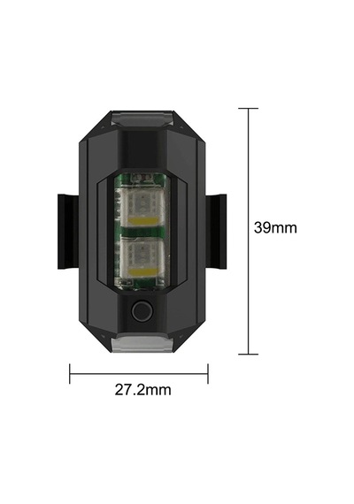Mini Uçak Kanat Led Kablosuz Aircraft Rgb Led Lamba Kablosuz Mini