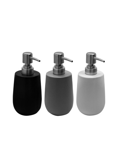 Buççin Online Mağaza Şık Porselen Siyah Sıvı Sabunluk 400ml Modern Pratik Porselen Siyah Çok Renkli