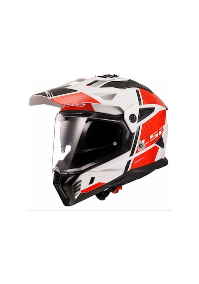 Ls2 Pıoneer 2 Kask Hıll Kask Beyaz-kırmızı M