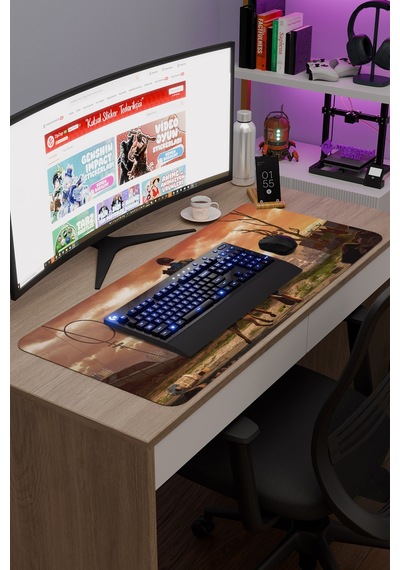 Fallout Kaymaz Dikişli Kauçuk Oyuncu Mousepad V2 - 90x40 Xxl Gaming Mouse Pad Fare Altlığı