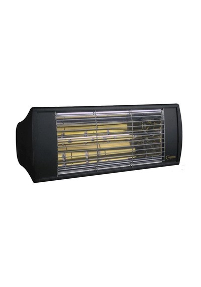Supra Gss20 2000w Su Korumalı Açık Alan Elektrikli Infrared Isıtıcı Siyah