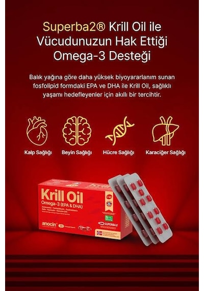 Anocin Krill Oil 30 Kapsül