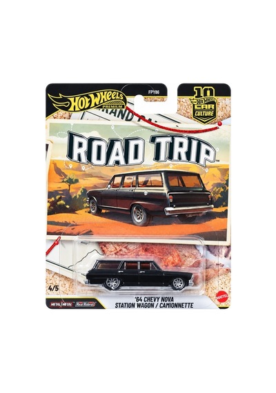 Hot Wheels Premium Car Culture 64 Chevy Nova Statıon Wagon Fpy86-jkf39 Siyah