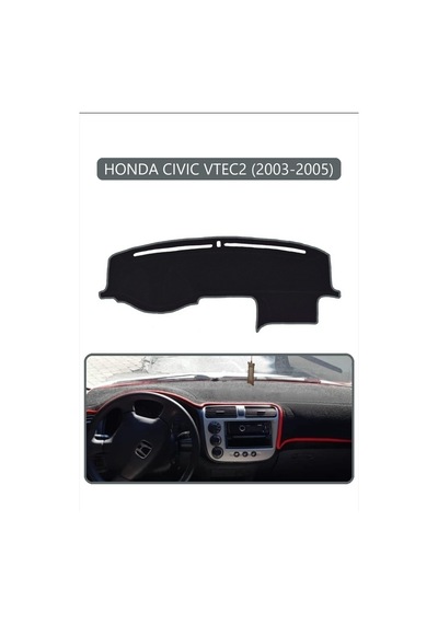 Honda Cıvıc Vtec2 2003-2005torpido Koruma Halısı Gri Kenar