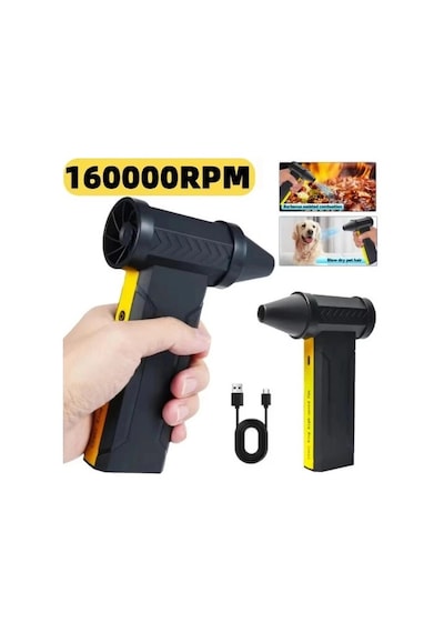 Turbo Jet 160000rpm Şarjlı Turbo Jet Şiddetli Fan Yüksek Hızlı Güçlü Ha Üfleyici Araç Süpürgesi