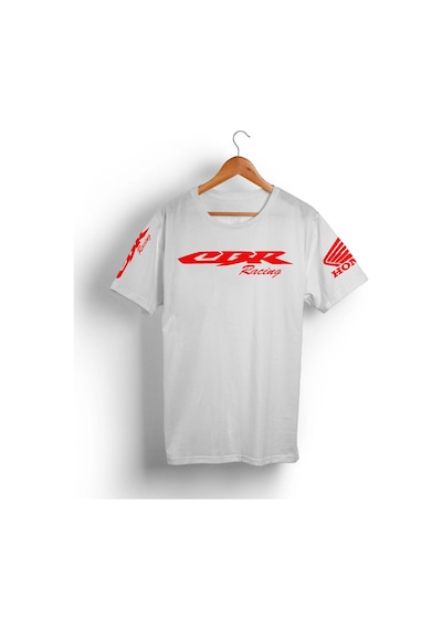 Cbr Racing Baskılı Tişört Beyaz