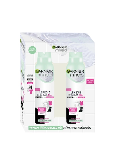 Garnier Mineral Lekesiz Koruma Sprey Deodorant 2 X 150 Ml
