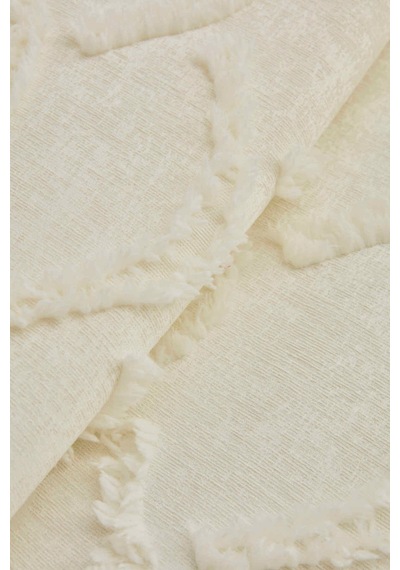 Kaşmir Home Emma Çift Kişilik Yatak Örtüsü Offwhite