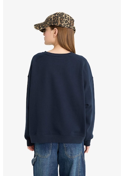 Defacto Lacivert Kadın Sweatshirt A4177ax/nv146 Lacivert