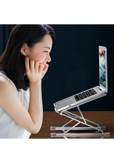 Ally Mc N8 Metal Yüksek Macbook Uyumlu - Notebook Ayarlanabilir Katlanabilir Stand- 5775