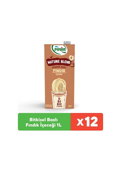Nature Blend Bitkisel Bazlı Fındık İçeceği 1 L Vegan Laktozsuz X 12 Adet