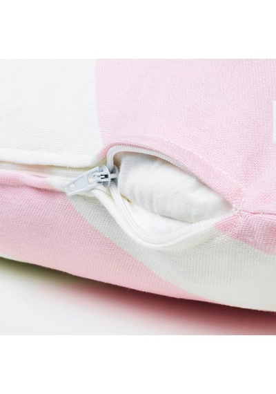 Ikea Lagermıspel Pembe-beyaz-çizgili 50x50 Cm Kırlent Kılıfı Pembe-beyaz-çizgili