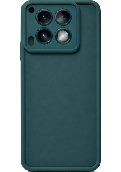 Tecno Camon30-4g 5g Uyumlu Kamera Çıkıntılı Mat Silikon Telefon Kılıfı Yeşil